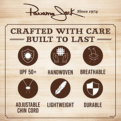 Panama Jack Safari Excursion Hat - color: Tropical Black, size: Large